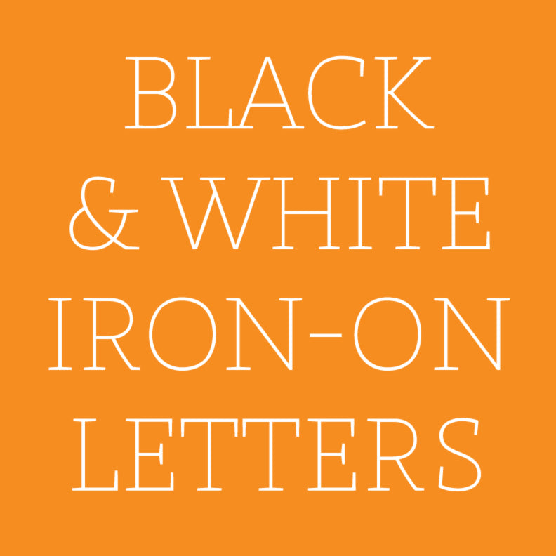 9-296 Block Alphabet - White Flocked 3 Inch Iron-on – SEI Crafts