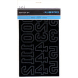 9-145 Varsity Numbers Team Pack - 2 inch Black Flock Iron-on