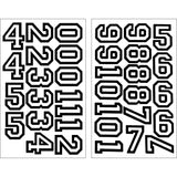 9-145 Varsity Numbers Team Pack - 2 inch Black Flock Iron-on