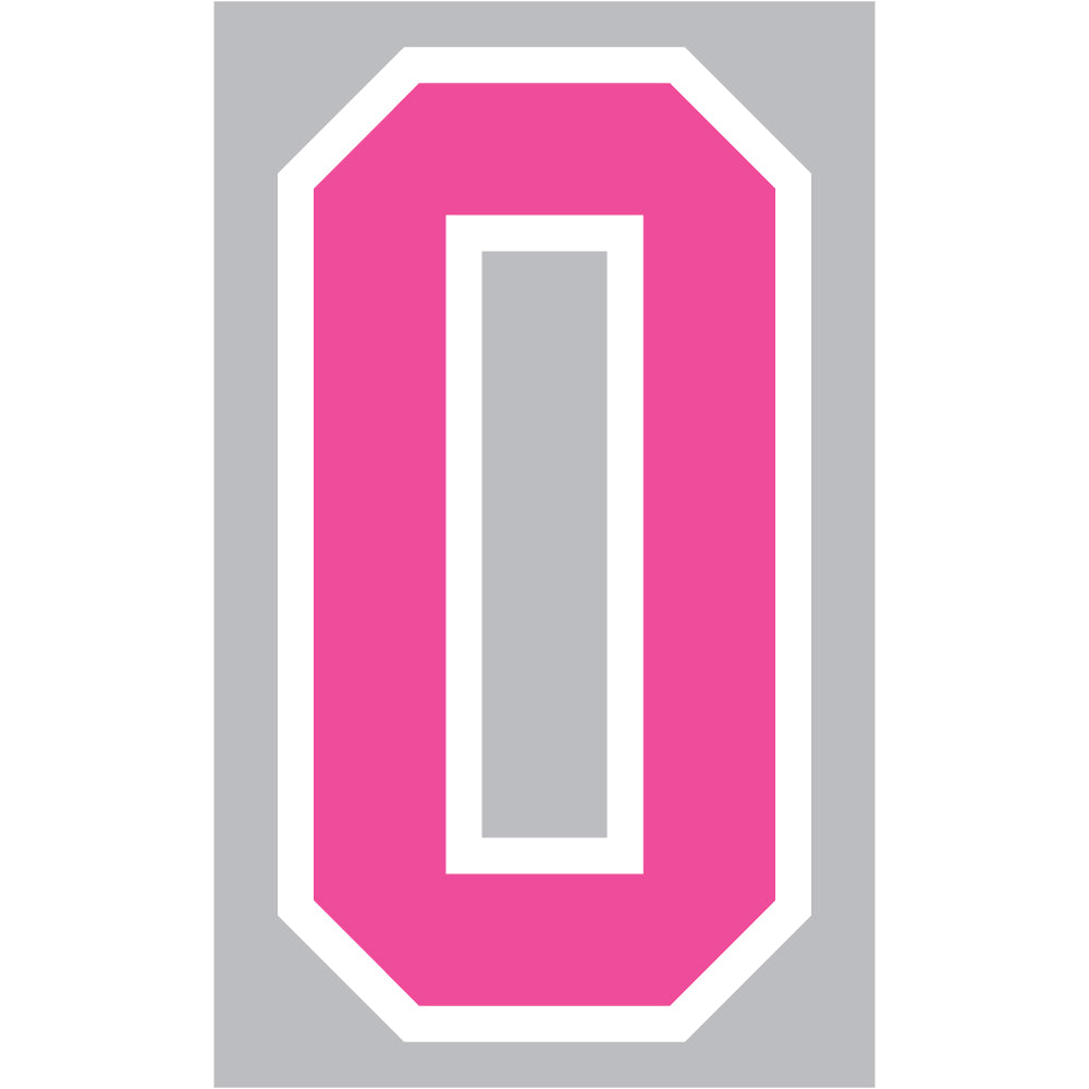 9-259 Neon Pink Flocked Letters - 1 inch Hot Pink Neon Alphabet & Numbers  Iron-on