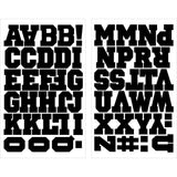9-284 Sports Alphabet - Black Polyvinyl 1.5 inch Iron-on