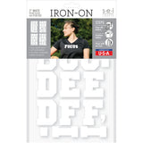 9-290 Sport Alphabet - White Flocked 2 Inch Iron-on