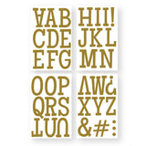 9-307 Classic Ultra Glitter Silver Letters - 3" inch Silver Alphabet & Punctuation Iron-on