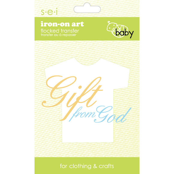 9-4082 Gift From God Iron-On Graphic - 4.25-Inch by 2.25-Inch
