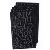 9-725 Just For Fun Alphabet Bundle Pack - Black Flocked 1.5 Inch Iron-on