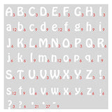 9-728 Cool Alphabet Bundle Pack - White Flocked 1.5 Inch Iron-on