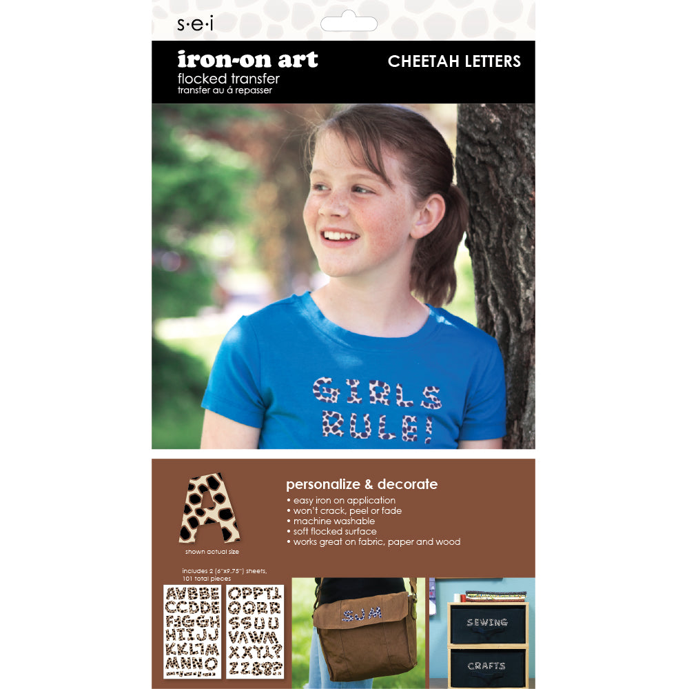 9-9117 Cheetah Print Letters - 1 inch Cheetah Print Alphabet Iron-on ...
