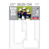 9-450 Varsity Numbers Team Pack - White Flock 8 Inch Iron-on