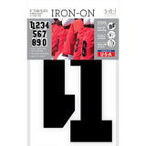 9-449 Varsity Numbers Team Pack - Black Flock 8 Inch Iron-on