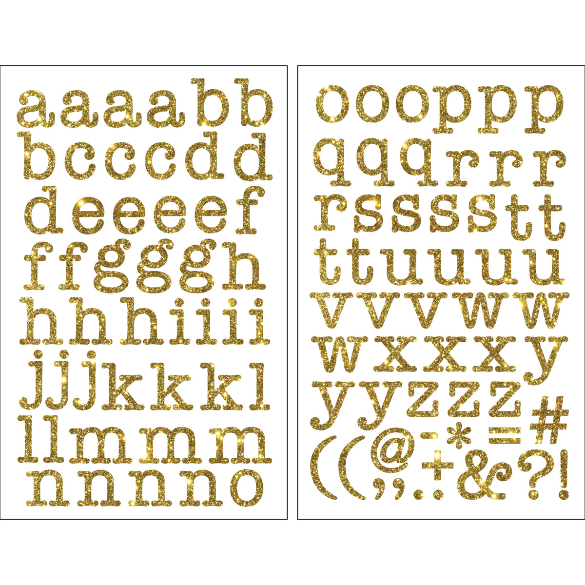 9-253 Glitter Gold Letters - 1 inch Gold Alphabet & Numbers Iron-on – SEI  Crafts