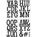 9-434 Classic Alphabet - White Polyvinyl 3 Inch Iron-on