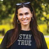 9-444 Varsity Alphabet and Punctuation - Silver Glitter 2 Inch Iron-on