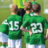 9-454 Varsity Numbers Team Pack - White polyvinyl 8 Inch Iron-on