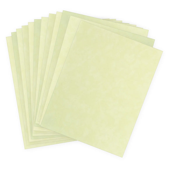 vps-p122 Mint Green Velvet Paper 12 sheets of 8 1/2