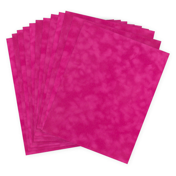 vps-p51 Raspberry Pink Velvet Paper 12 sheets of  8 1/2