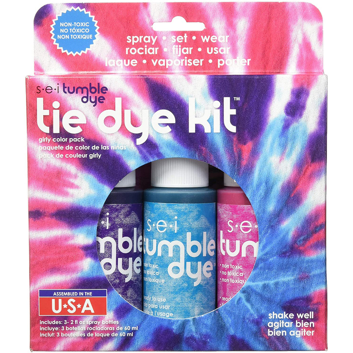 6-1406 Girly Tie Dye - 3 pack – SEI Crafts