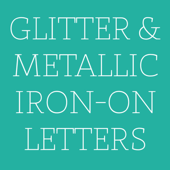 Glitter and Metallic Letters