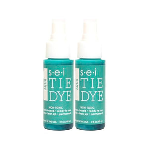 6-1592 Aqua Tie Dye Spray Bottles, 2- Ounces, Fabric Spray Dye 2 Pack