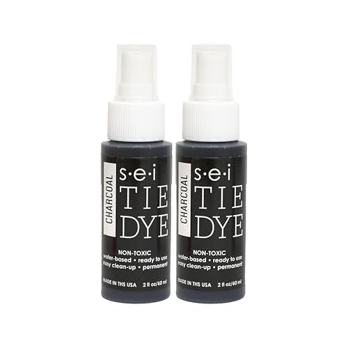 6-1102 Charcoal Tie Dye Spray Bottles, 2- Ounces, Fabric Spray Dye 2 Pack