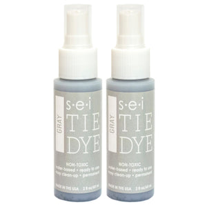 6-1582 Grey Tie Dye Spray Bottles, 2- Ounces, Fabric Spray Dye 2 Pack