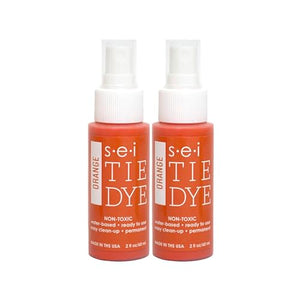 6-1072 Orange Tie Dye Spray Bottles, 2- Ounces, Fabric Spray Dye 2 Pack