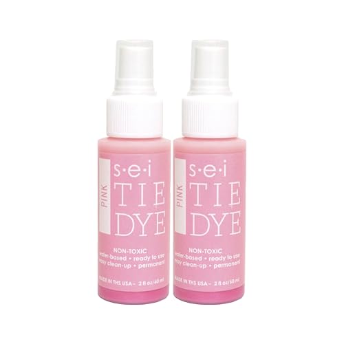 6-1852 Pink Tie Dye Spray Bottles, 2- Ounces, Fabric Spray Dye 2 Pack