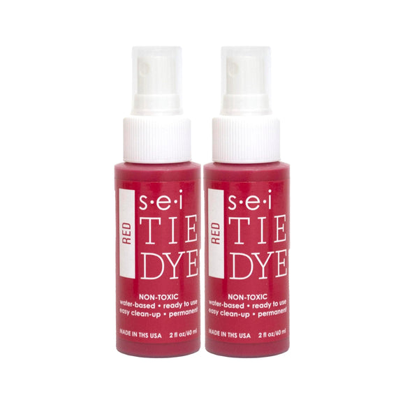 6-1232 Red Tie Dye Spray Bottles, 2- Ounces, Fabric Spray Dye 2 Pack