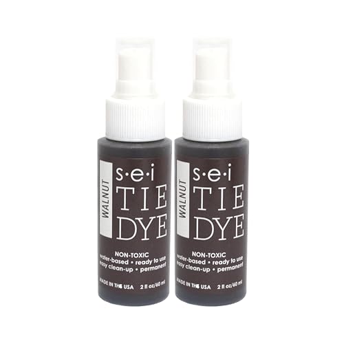 6-1462 Walnut Tie Dye Spray Bottles, 2- Ounces, Fabric Spray Dye 2 Pack