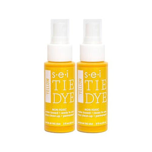 6-1052 Yellow Tie Dye Spray Bottles, 2- Ounces, Fabric Spray Dye 2 Pack