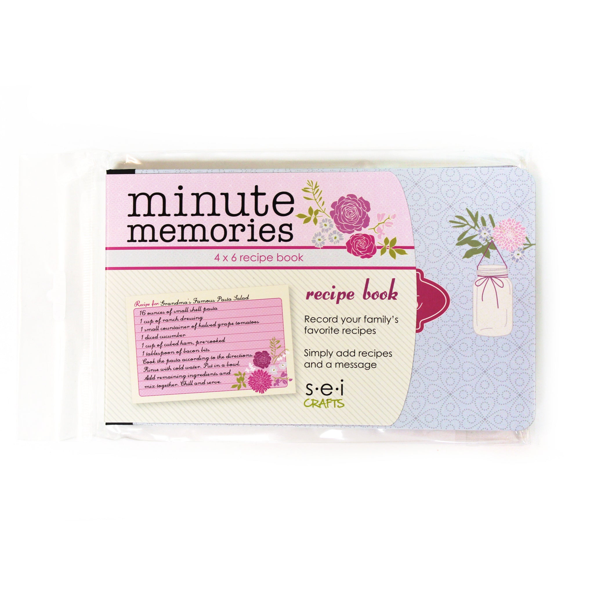 5-1686 4-Inch by 6-Inch Minute Memories Recipe Book - Preservation Alb –  SEI Crafts