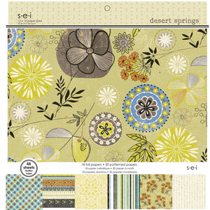 2-9007 Desert Springs 12"x12" 48 page Paper Pad