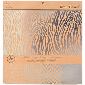 2-9009 Kraft Basics 12"x12" 24 page Paper Pads