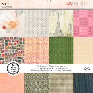 8-7994 Mia Bella 12"x12" 24 page Paper Pad