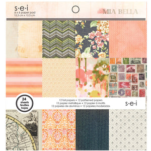 8-7997 Mia Bella 6"x6" 24 page Paper Pad