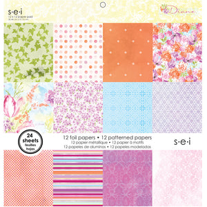 8-8294 Diane 12"x12" 24 page Paper Pad