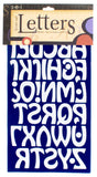 9-130 Cool Alphabet - Black Flocked 1.5 Inch Iron-on