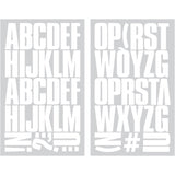 9-295 Block Alphabet - Black Flocked .75 Inch Iron-on
