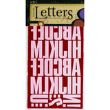 9-297 Block Alphabet - Black Flocked 3 Inch Iron-on