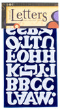 9-180 Chunky Alphabet - Black Flocked 1.5 Inch Iron-on