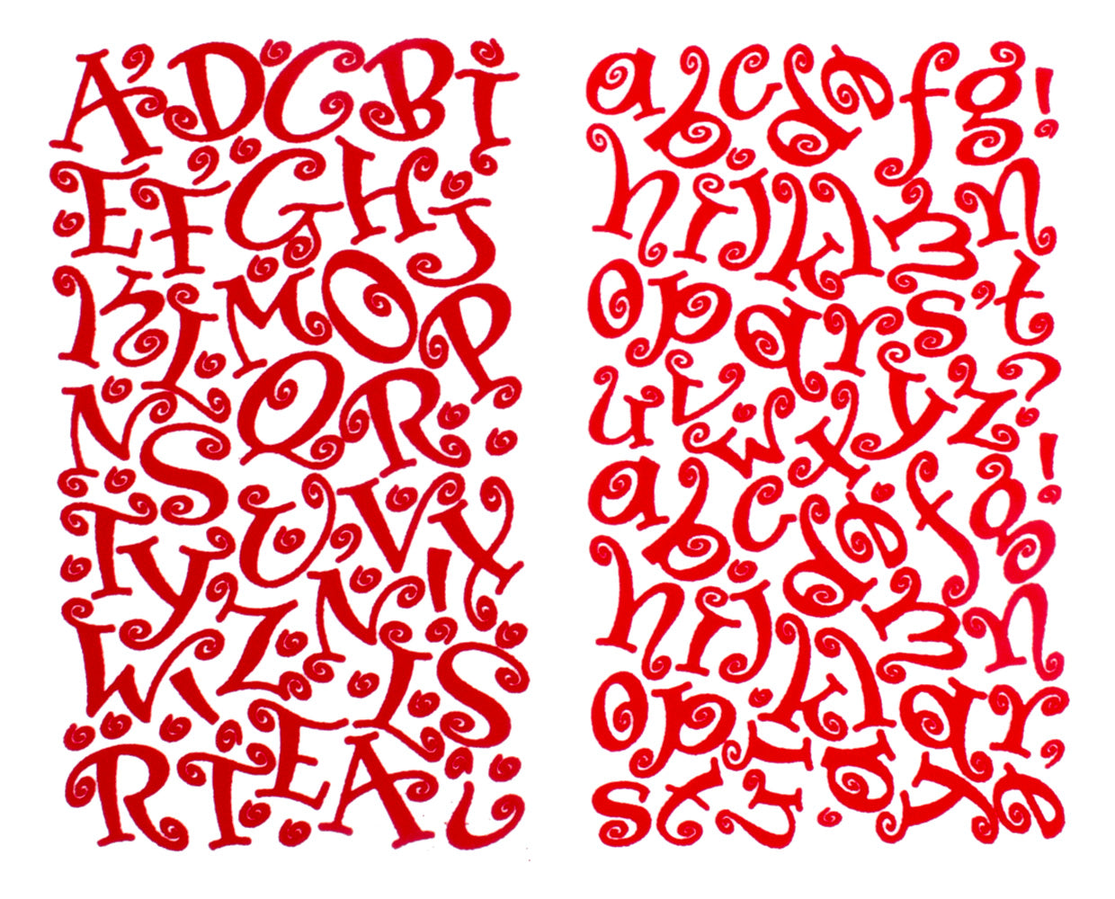 9-193 Red Paisley Flock Iron-on Letters 1 1/2 – SEI Crafts