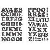 9-235 Hot Pink/Black Zebra Print Letters - 1 inch Hot Pink/Black Zebra Print Alphabet Iron-on
