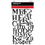 9-231 Just For Fun Alphabet - White Flocked 1.5 Inch Iron-on