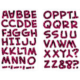 9-9117 Cheetah Print Letters - 1 inch Cheetah Print Alphabet Iron-on