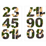 9-252 Green Camo Print Numbers - 2.75 inch Green Camo Print Number Iron-on