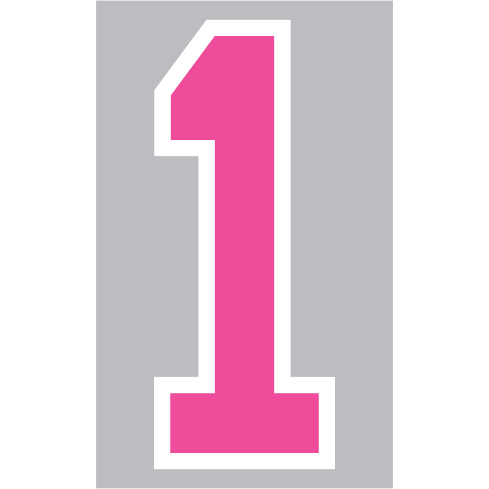 Pink Number 1 Clipart