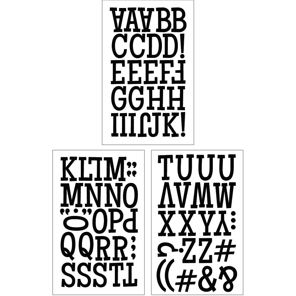 Black Foil Outline Alphabet Stickers by Recollections™