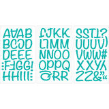9-285 Friendly Alphabet - White Flocked 1.75 Inch Iron-on