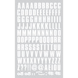 9-161 Block Alphabet - White Flocked 2 Inch Iron-on
