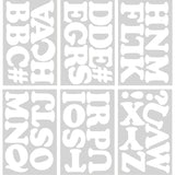 9-300 Chunky Alphabet - White Flocked 3 Inch Iron-on