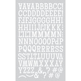 9-303 Classic Alphabet - Black Flocked .75 Inch Iron-on